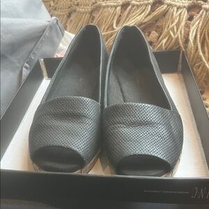 AEROSOLES Black Perforated Flats